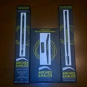 Tonya Acrooks arches & halos.  Brow make up.